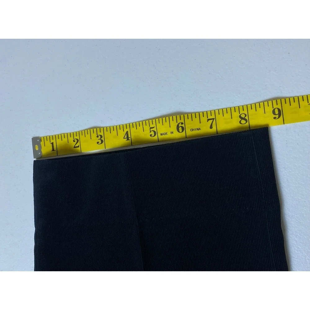 Gucci Men's 50R 34X32 Pinwale Fine Wale Corduroy Pants Flat Front Black
